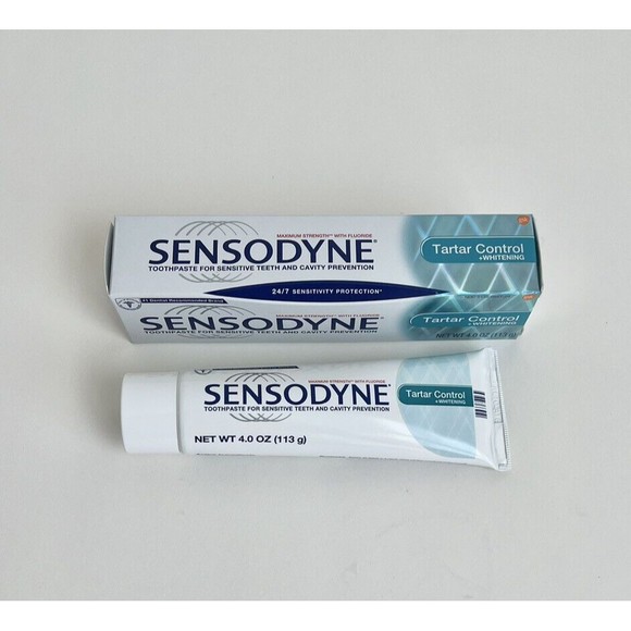 (1) Sensodyne Tartar Control + Whitening Toothpaste Exp 12/2023 - Picture 3 of 4